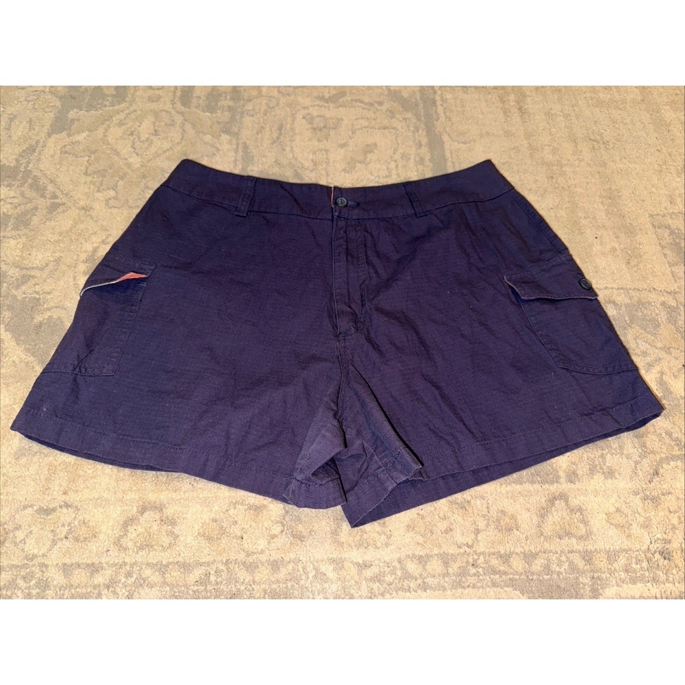 Catalina Ocean Gear Women's Cargo Shorts‎ Blue Sz Large (12-14) Outdoor Hiking